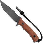 ANV Knives M311, M311-065 Brown Micarta, DLC Elmax, couteau fixe