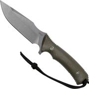  ANV M311 Spelter N690, Olive Green Handle, M311-N690-034, Black Kydex Sheath, survival knife