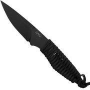 ANV Knives P100 Sleipner Cerakote, Grey Paracord, P100-038, Black Kydex Sheath, couteau de cou