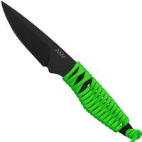 Imagen para ANV Knives P100 Sleipner Cerakote, Neon Green Paracord, P100-043, Black Kydex Sheath, cuchillo de cuello
