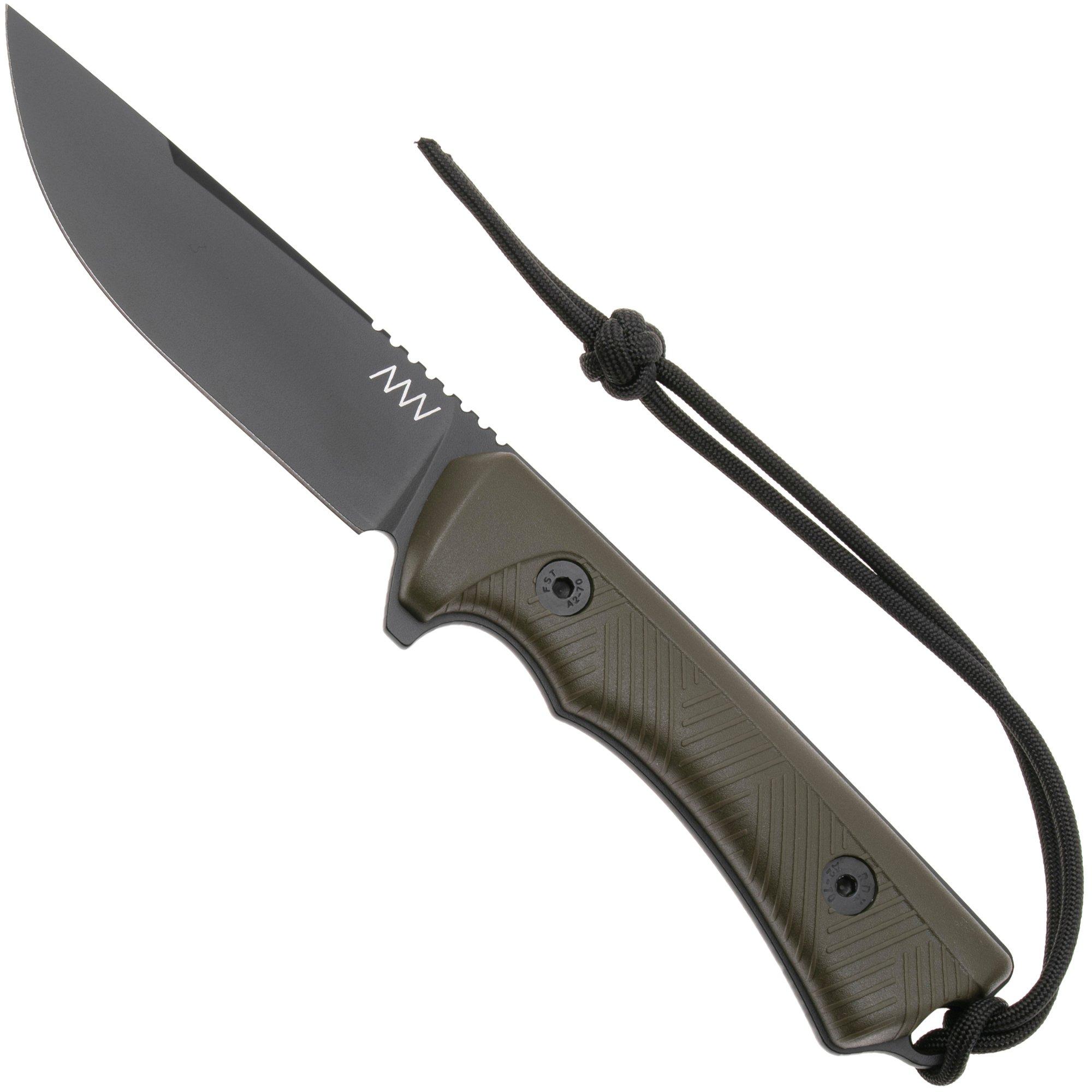 ANV P200, P200-047, Black Cerakote Sleipner, Olive GRNPU, survivalmes