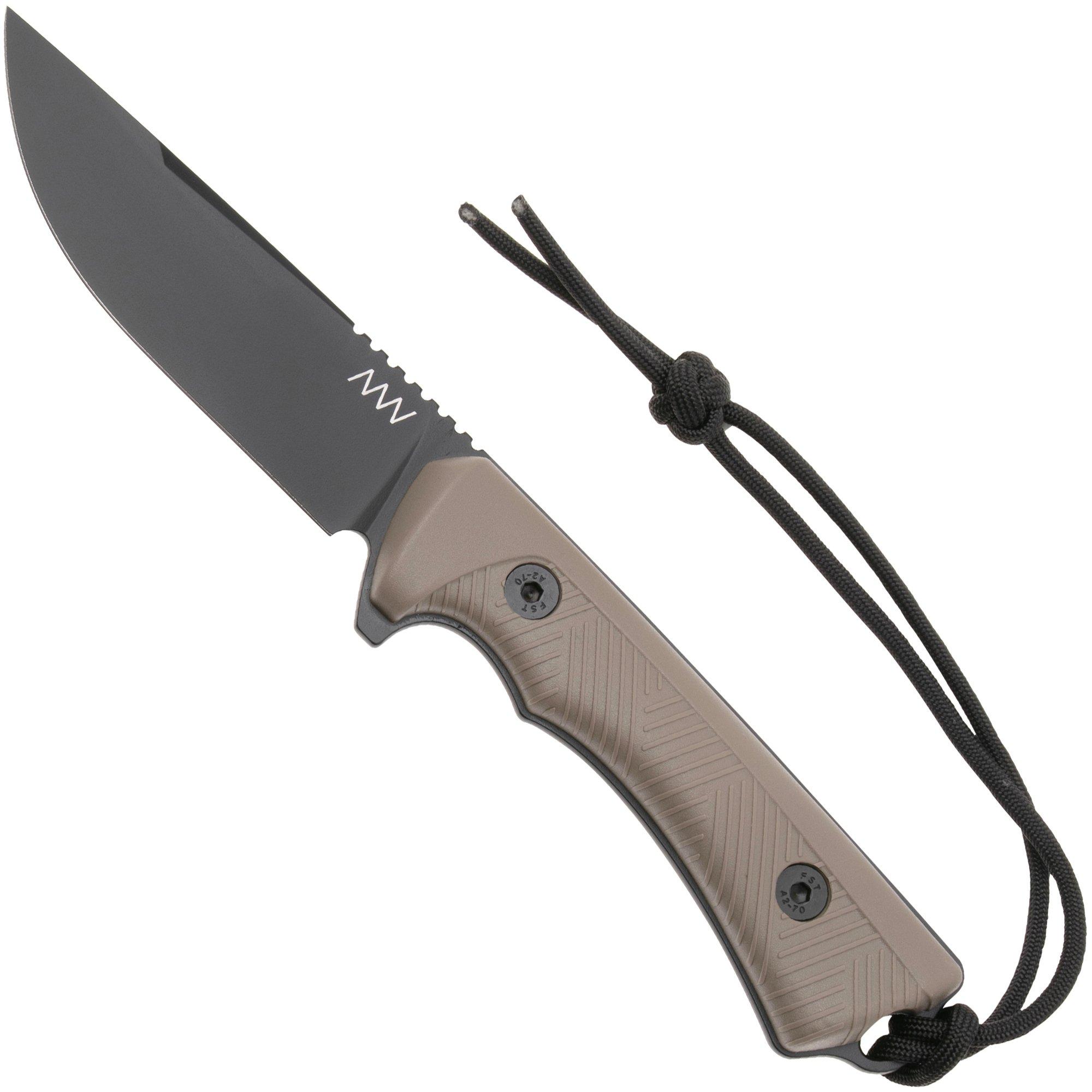 ANV P200, P200-048, Black Cerakote Sleipner, Coyote GRNPU, survivalmes