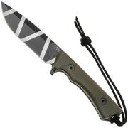 ANV P250 P250-002 Cerakote Black Camo Sleipner, Olive GRNPU, cuchillo de supervivencia