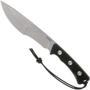 ANV P500 Sleipner, P500-006, Black Leather Sheath, cuchillo de supervivencia