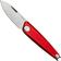 Image for ANV Z050, Z050-008, Stonewashed Sleipner, Dural Red Aluminium, pocket knife