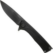 ANV Knives Z100 Sleipner, Black DLC, GRN, Linerlock Z100-048 couteau de poche