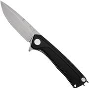 ANV Knives Z100 BB VZ100-051 Stonewashed Sleipner, Black GRN, navaja