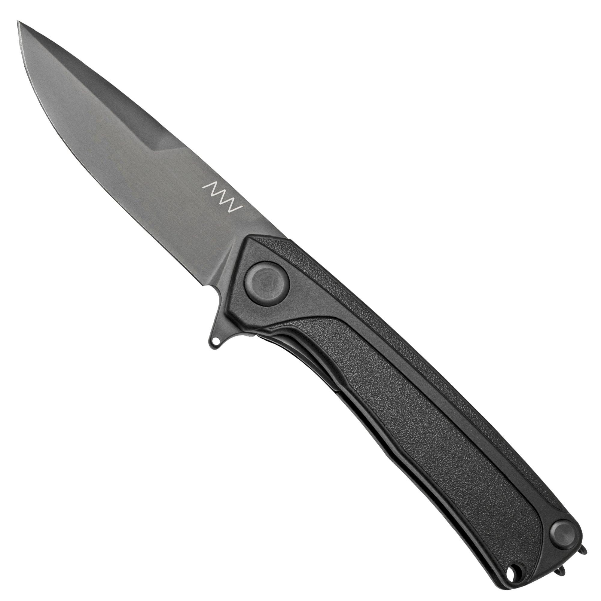 Nóż składany ANV Knives Z100 BB Sleipner Black DLC GRN Linerlock Z100-052