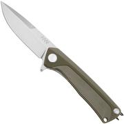 ANV Knives Z100 BB VZ100-056 Stonewashed Sleipner, Olive G10, Taschenmesser