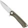 Image for ANV Knives Z100 BB VZ100-056 Stonewashed Sleipner, Olive G10, pocket knife