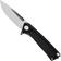 Afbeelding voor ANV Z200 PLUS-001, Stonewashed Sleipner, Black G10 zakmes