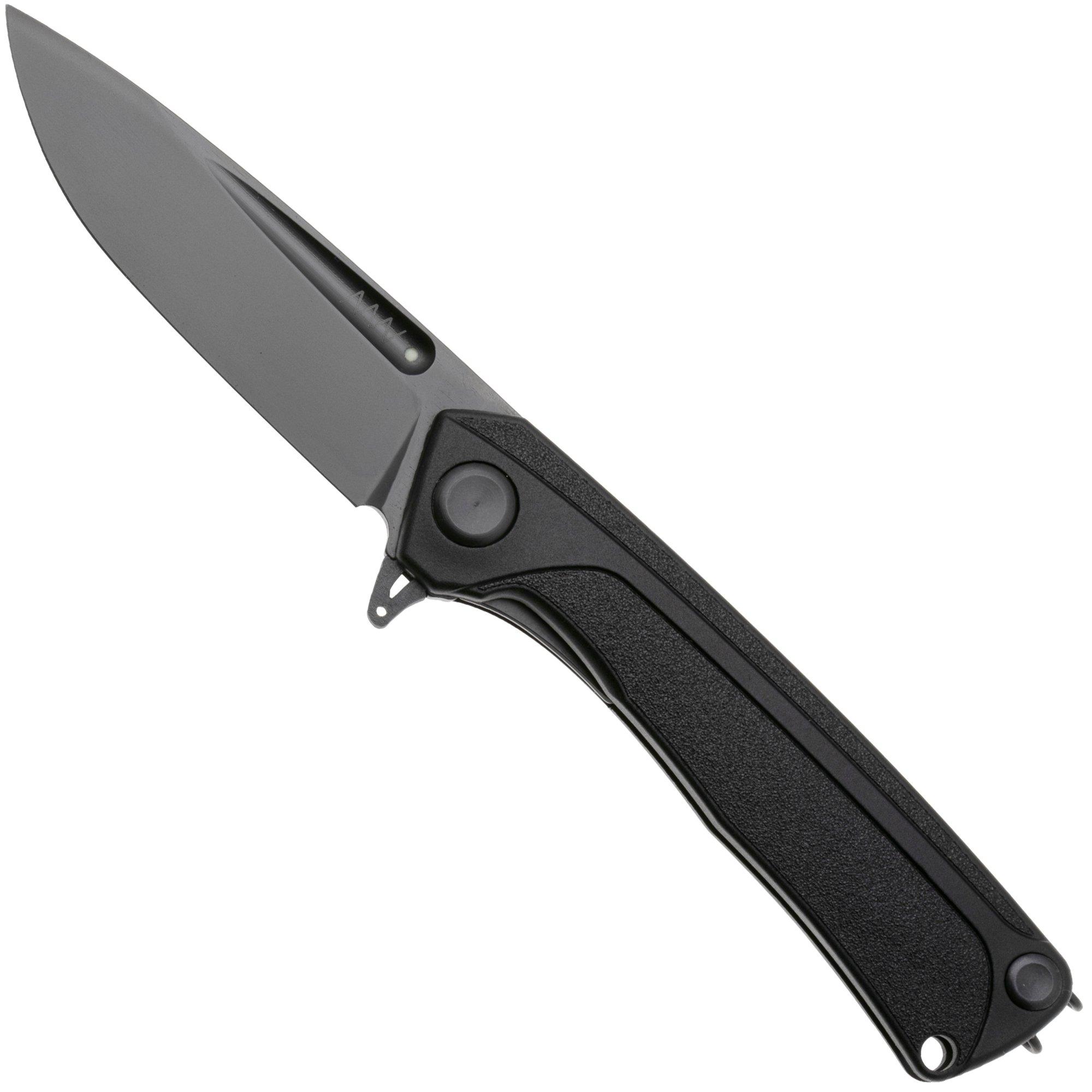 ANV Z200 PLUS-004, DLC Sleipner, Black GRN pocket knife