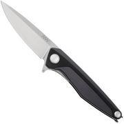 Afbeelding voor ANV Knives Z300-001, Stonewashed Sleipner, Black G10 zakmes