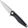 Afbeelding voor ANV Knives Z300-001, Stonewashed Sleipner, Black G10 zakmes