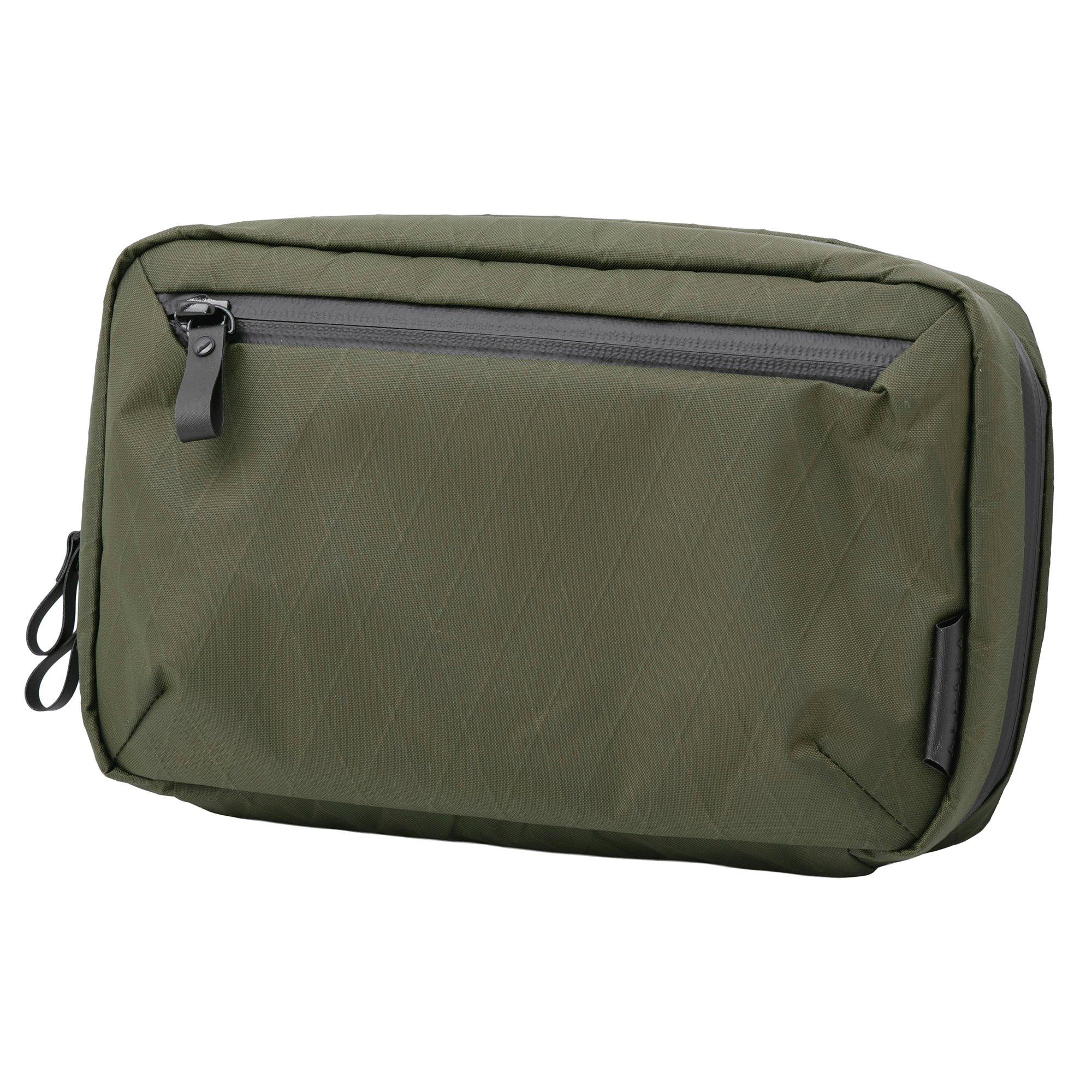 Alpaka Gear Elements Tech Case AD010490503 Dark Green, X-Pac VX21, tech-organizer en crossbodytas