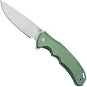 Artisan Cutlery Tradition 1702G-GN, Stonewashed S35VN, Mint Green Titanium navaja