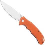 Artisan Cutlery Tradition 1702P-OE, Stonewashed D2, Orange G10 pocket knife