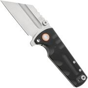 Artisan Cutlery Proponent 1820P-BKF, Stonewashed D2, Black G10 pocket knife, Dirk Pinkerton design