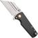 Image for Artisan Cutlery Proponent 1820P-CF, Stonewashed D2, Black Carbon Fiber pocket knife, Dirk Pinkerton design