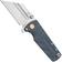 Image for Artisan Cutlery Proponent 1820P-GYF, Stonewashed D2, Gray G10 pocket knife, Dirk Pinkerton design