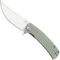 Afbeelding voor Artisan Cutlery Arroyo 1845P-NTG, Sand Polished AR-RPM9, Nature Green G10 zakmes