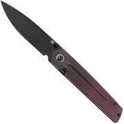 Artisan Cutlery Sirius 1849P-BDRC, PVD S35VN, Red Micarta couteau de poche, Ray Laconico design