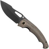 Image for Artisan Cutlery Xcellerator 1860P-BODG, PVD AR-RPM9, OD Green Micarta pocket knife, Mike Snody design