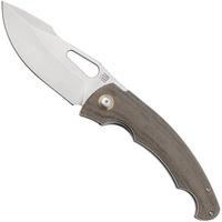 Image pour Artisan Cutlery Xcellerator 1860P-ODG, Stonewashed AR-RPM9, OD Green Micarta couteau de poche, Mike Snody design