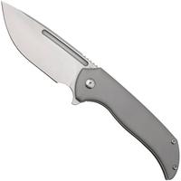 Bild für Artisan Cutlery Trux 1861G-GY, Stonewashed S35VN, Gray Titanium Taschenmesser, Ferrum Forge Design