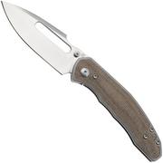 Artisan Cutlery Boa 1862G-ODG, Sand Polished S35VN, OD Green Micarta couteau de poche, Johnathan Shaw design