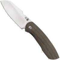 Image for Artisan Cutlery Prime 1866G-ODG, Sand Polished S90V, OD Green Micarta/Titanium pocket knife