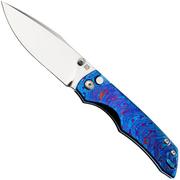 Artisan Cutlery Wizard, Lv4. The Enchanter 1870G-TDB, Sand Polished CPM S90V, Timascus zakmes