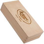 Ardennes Coticule caja de almacenamiento de madera para piedra de afilar 150x60mm