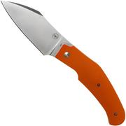 Amare Knives Folding Creator 202002 Orange pocket knife, Tashi Bharucha design