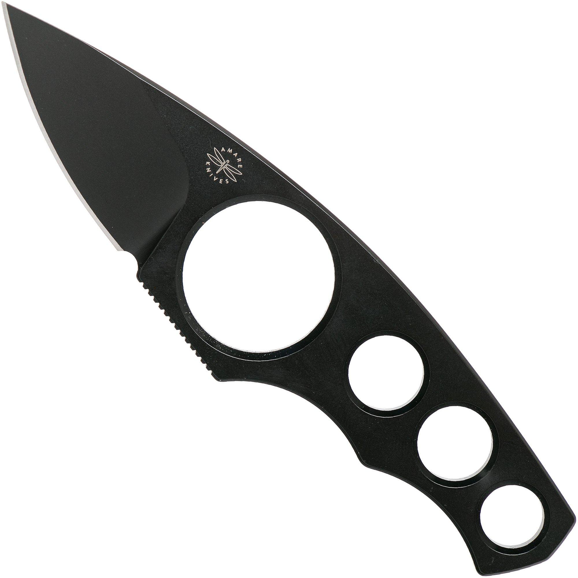 Nóż typu neck Amare Knives A-Max PVD AM-PVD, projekt Uli Hennicke