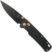 Amare FieldBro Black, Gold, Black FB-BGB pocket knife, Uli Hennicke design 