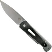 Amare Knives Paragon, satin blade, carbonfiber, couteau de poche