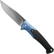 Amare Knives Track blue, hoja satinada, navaja