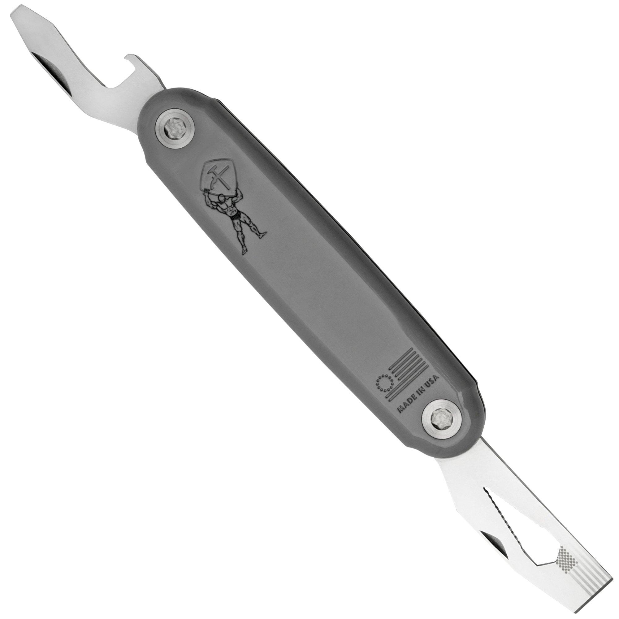 Nóż składany multitool ASK Knives American Service Knife, The Atlas, Grey