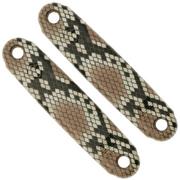 ASK Knives American Service Knife Black Snakeskin Handle Set, capas