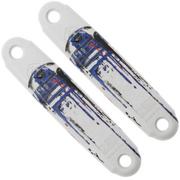 ASK Knives American Service Knife R2D2 Drip Handle Set, guancette