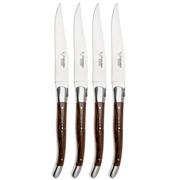 Afbeelding voor Laguiole en Aubrac 42C12-WE, Wenge, 4-delige steakmessenset