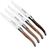 Immagine per Laguiole en Aubrac Steak Knives 42C99BFIHK Stainless Steel, French Wood, set di coltelli da bistecca da 4-pz