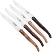 Laguiole en Aubrac 4MC99QFIHK, conjunto de facas para bife, 4 peças, French Wood 