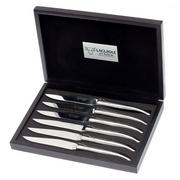 Laguiole en Aubrac steak knife set 6-pcs polished stainless steel