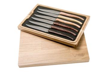 Laguiole en Aubrac Quotidien steak knife set 6-piece French woods