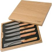 Laguiole en Aubrac Re-move juego de cuchillos para carne 6-unidades de madera de enebro