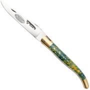 Afbeelding voor Laguiole en Aubrac Bijou AU05UP, Elderberry Burl, Copper Plates, zakmes, 12 cm