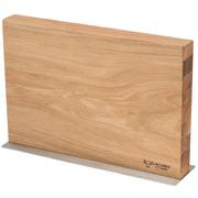 Laguiole en Aubrac Magnetic Knife Block Oak Wood BLOCCHGO madera de roble, bloque magnético para cuchillos