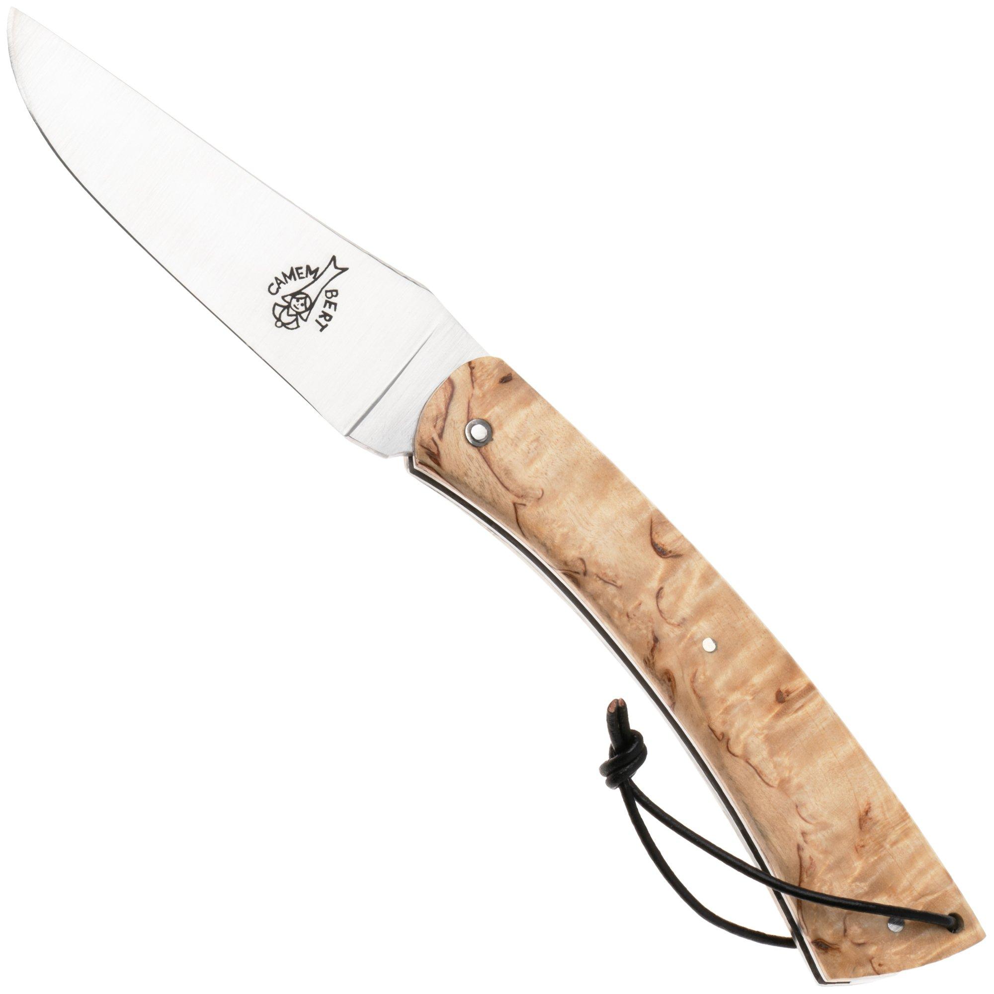 Laguiole en Aubrac Camembert CAM-BIR Curly Birch Wood, pocket knife